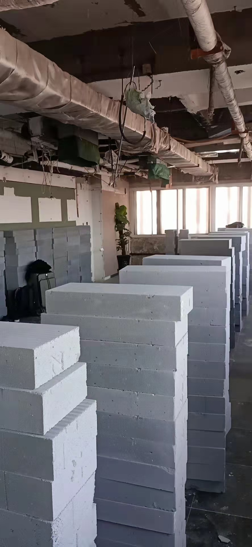 轻质砖隔墙现场二